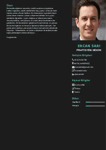 Pratisyen Hekim Cv Örnekleri cv indir